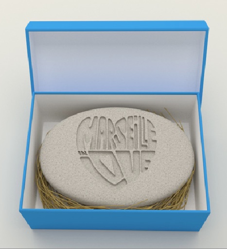 Le galet "Marseille in Love"